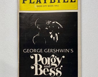 1983 Radio City Playbill: Porgy and Bess, Gershwin Opera