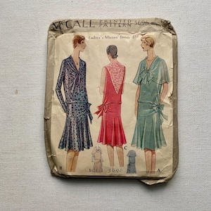 Late 1920’s McCall Fashion Pattern 5696 - Ladies and Misses Dress - Size 40 - No Idea If Complete