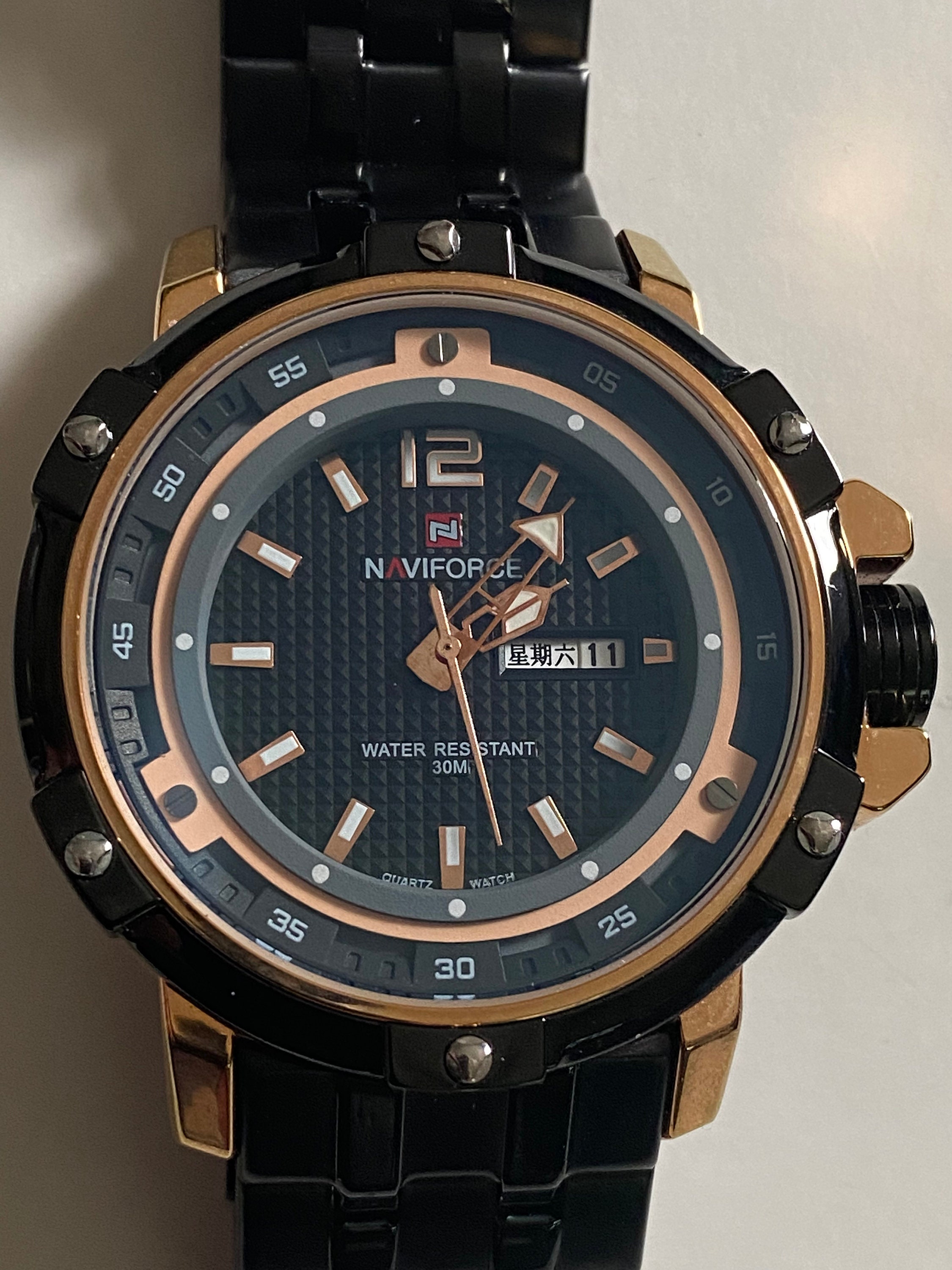 Working Mens NAVIFORCE NF9073M Waterproof Water Resistant