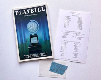 1987 Tony Awards Playbill with Ticket Stub - 41st Annual Antoinette Perry Awards - Mark Hellinger Theatre