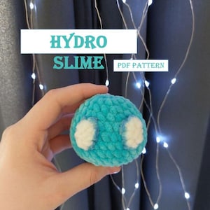Hydro Slime Häkelanleitung - Genshin Inspiriert Amigurumi PDF, Genshin Auswirkungen Hydro Slime Slime Anleitung - Plüsch Häkelanleitung PDF