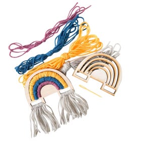 Rainbow Loom Craft Kit: DIY Weaving, Sewing, String Art | Make and Take Birthday Party Activity | Rainbow Loom Kit DIY Crafts Girls and Boys