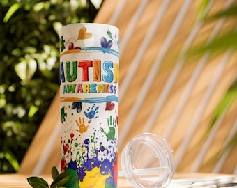 Autism Awareness Tumbler: 20oz Insulated Stainless Steel Cup