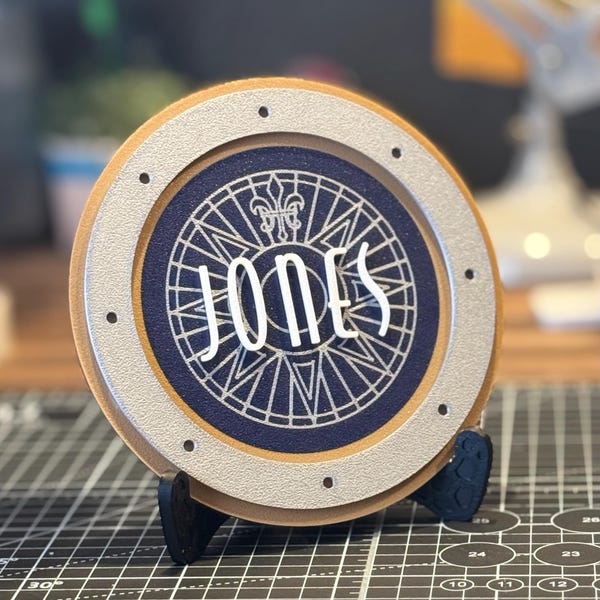Custom 3D-Printed Cruise Inspired Stateroom Door Magnet - Personalized Plaque