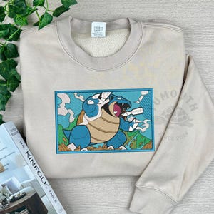 Anime Embroidered Sweatshirt, Anime Embroidered Crewneck Sweater, Fan Anime Clothing, Anime Gift, Manga Sweatshirt, Anime Lover Gift