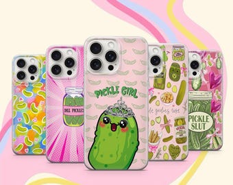 Pickles Phone Case Dill Pickle Aesthetic Cover iPhone 17 16 15 Pro Max Samsung Galaxy S26 Ultra Pickle Girl Gift