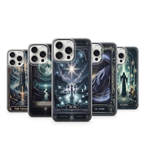 Mythical Tarot Phone Case Sun and Moon Divination Cover Dark Witch Zodiac and Astrology Cover Gift İdea for Tarot Card Lover| iPhone Samsung
