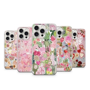 Coquette Collage Preppy and Cute Pink Aesthetic Phone Case Pink Girly Gift | iPhone 11, iPhone 12, iPhone 13, iPhone 14, iPhone 15, Samsung