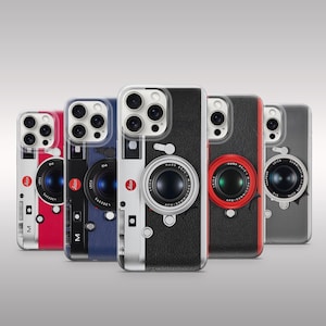Retro Camera Phone Case Vintage LensCase  Old School Lenses Cover 80s 90s Gift iPhone 11 iPhone 12 iPhone 13 iPhone 14 iPhone 15 iPhone 16
