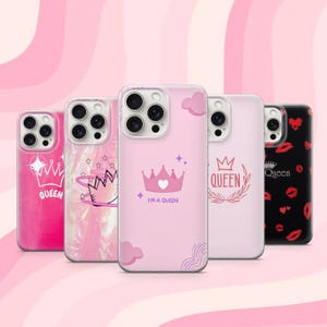 Queen Phone Case Crown Cover Cute Princess Cover Girly Case iPhone 11 iPhone 12 iPhone 13 iPhone 14 iPhone 15 iPhone 16 Samsung S24 Ultra