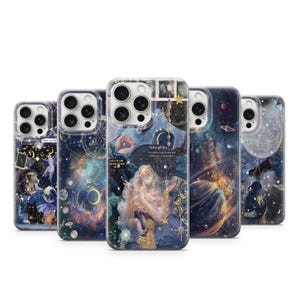Aesthetic Space Sun and Moon Astrology Case and Zodiac Mystical Celestial Design Case Galaxy Planets Stars for iPhone Samsung