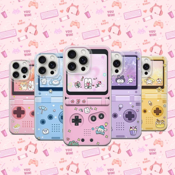 Kawaii Game Console Phone Case Cute Gaming Cover Video Game Case Gamer Girl Case iPhone 11 iPhone 12 iPhone 13 iPhone 14 iPhone 15 iPhone 16