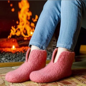 Crochet Pattern: Felted House Slippers - Beginner-Friendly PDF (Digital Download)