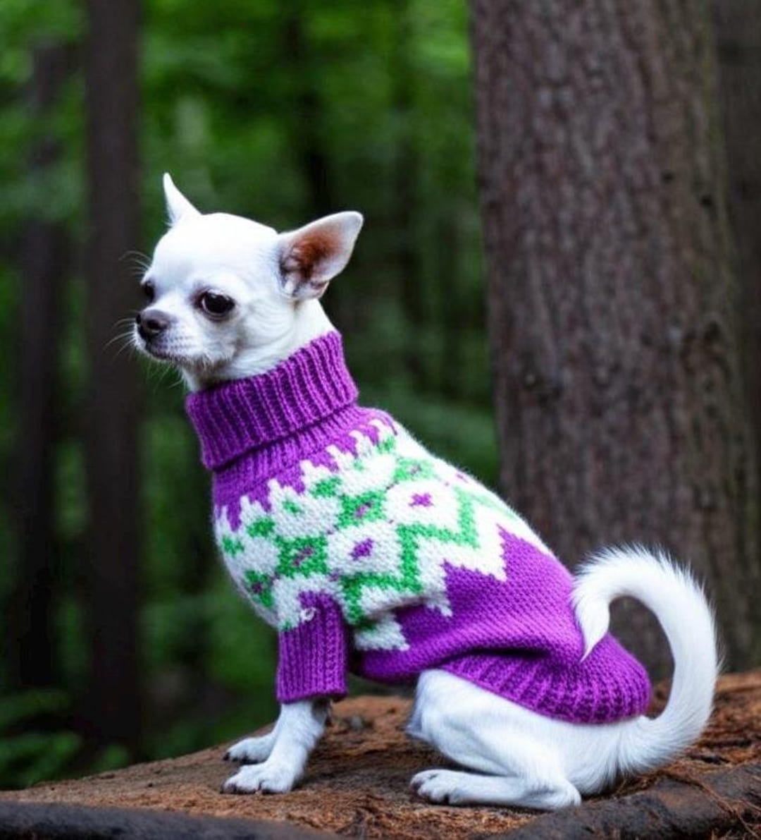 小型犬用セーター編み図：DIYで作る、心地よいペット服（PDFパターン