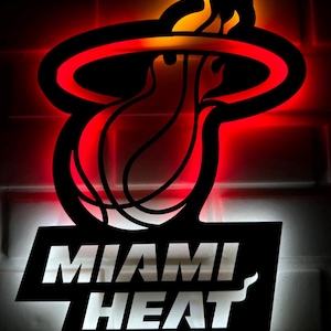 Miami Heat Led Sign,  Miami Heat Wall Art, Miami Heat  Wall Sign, Miami Heat Wall Decor, Miami Heat Decor, Heat Wall Light, Heat Gift