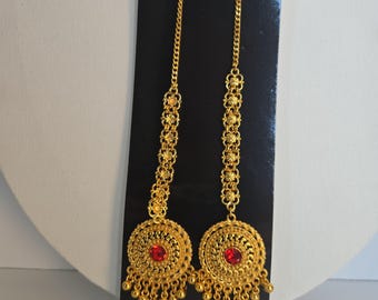 gold pleated godawari jhumka Nepali Traditional jhumka | godawari |