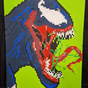 Venom Pixel Painting - 20&quot;x16&quot;