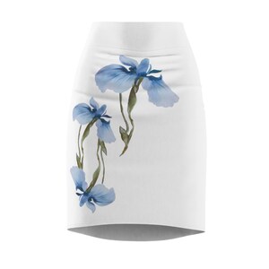 Floral Pencil Skirt, Women&#39;s Clothing, Printed Short Skirt, Spring Fashion, Summer Apparel