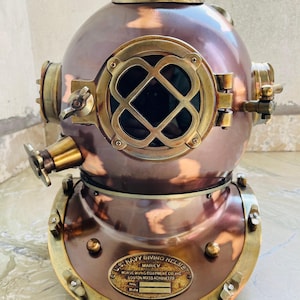 Antique 18&quot;Diving Helmet US Navy Mark V Divers Helmet Replica Reproduction