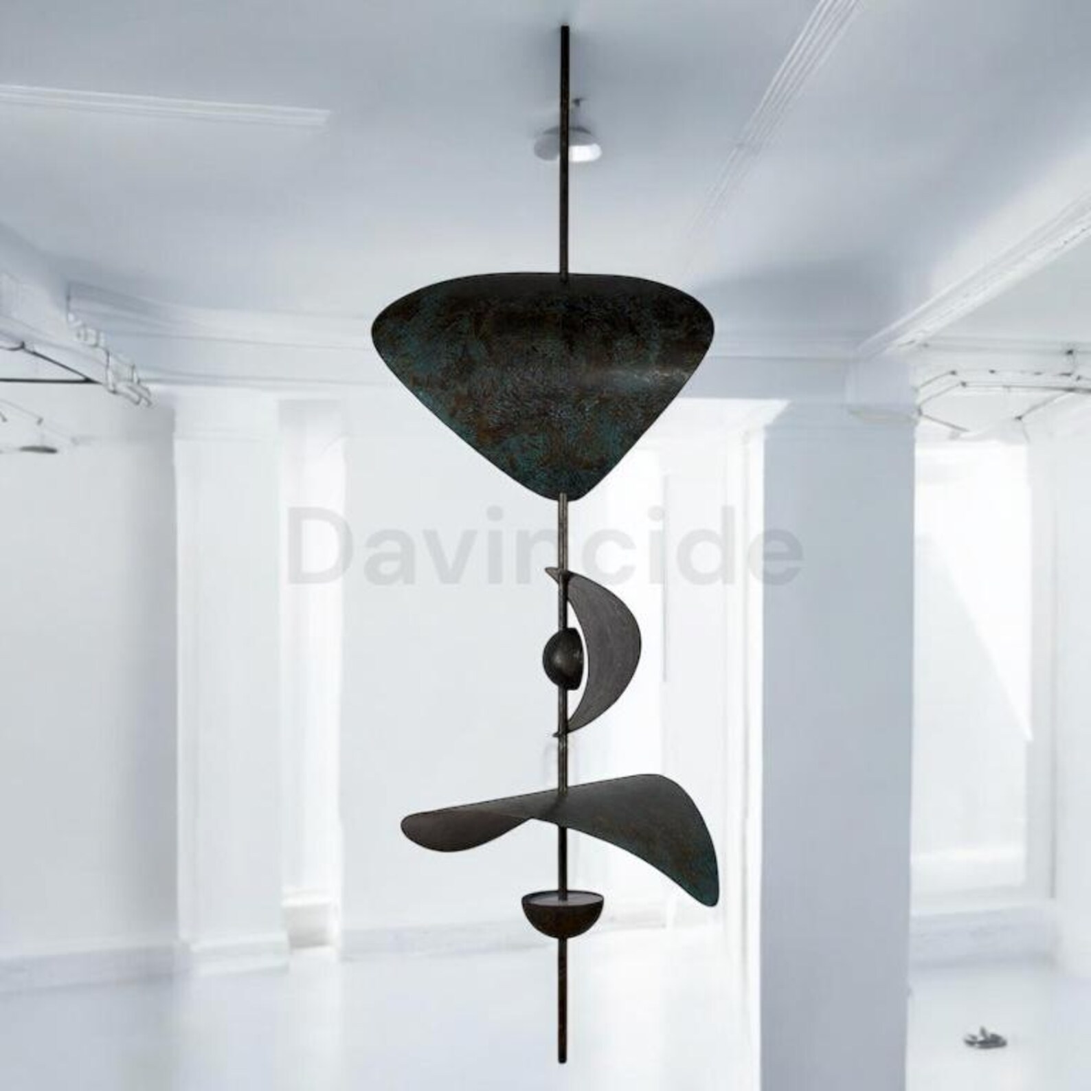 Modern Industrial Abstract Pendant Light – Sculptural Ceiling Fixture ...