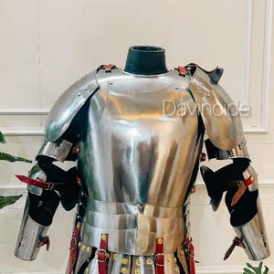 Medieval Ancient Cuirass Armor Fantasy Antique Cuirass Half Body Armor Handmade Solid Steel Larp/Colplay Armor