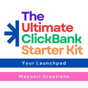 The Ultimate ClickBank Starter Kit – Your Complete Guide to Affiliate Marketing Success (Includes eBooks, Videos – Instant Digital Download)