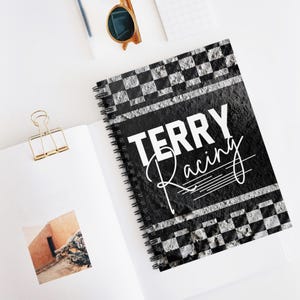 Carnet de notes à spirales personnalisé - Lignes lignées, Bloc-notes personnalisé, Journal papier ligné, Bloc-notes, Cadeau de papeterie