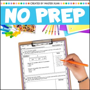 4th Grade Math Worksheets: Printable Multistep Word Problems Mixed ...