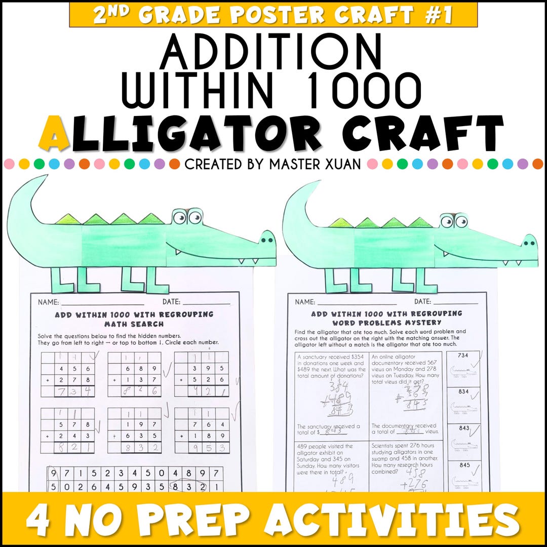 2nd Grade Math Worksheets, Addition Within 1000 With Regrouping ...