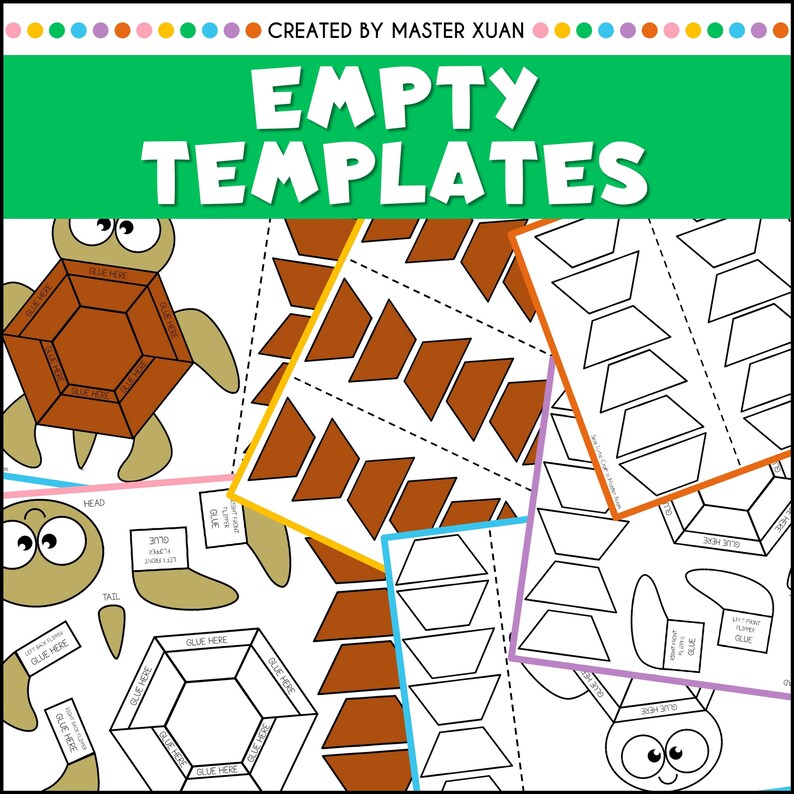 Sea Turtle Craft for 3rd Grade Math Facts Multiplication Printable Math ...