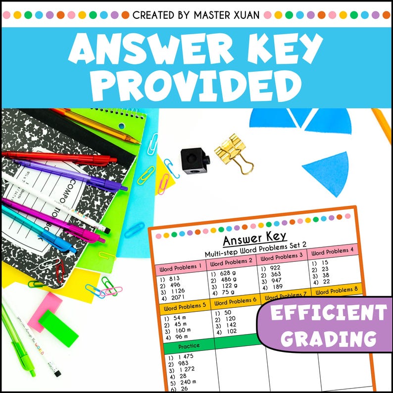4th Grade Math Worksheets: Printable Multistep Word Problems Mixed ...