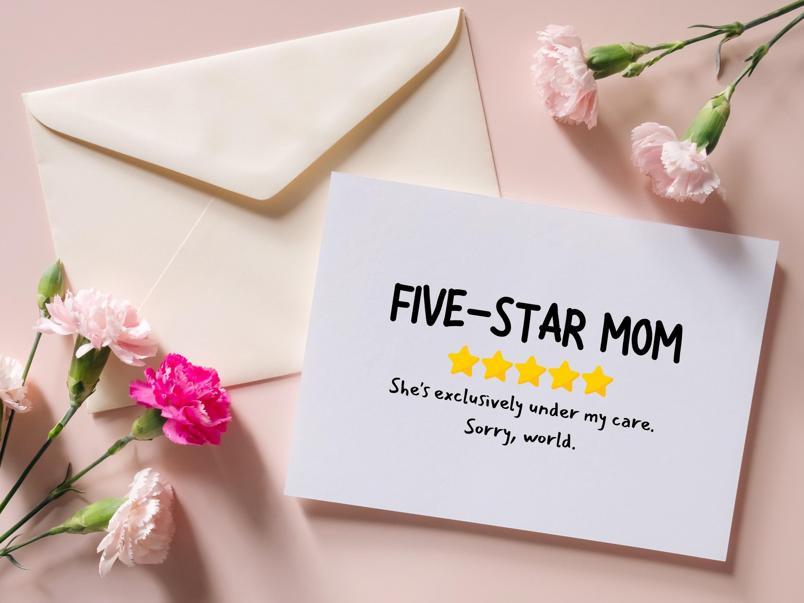 Funny Printable Mother's Day Card for Mom From Child Son Daughter, Best ...