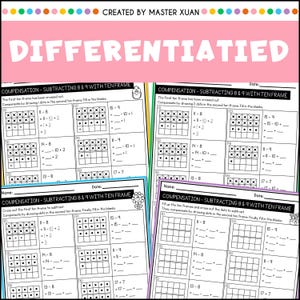 Addition and Subtraction Within 100 Worksheets Math Compensation ...