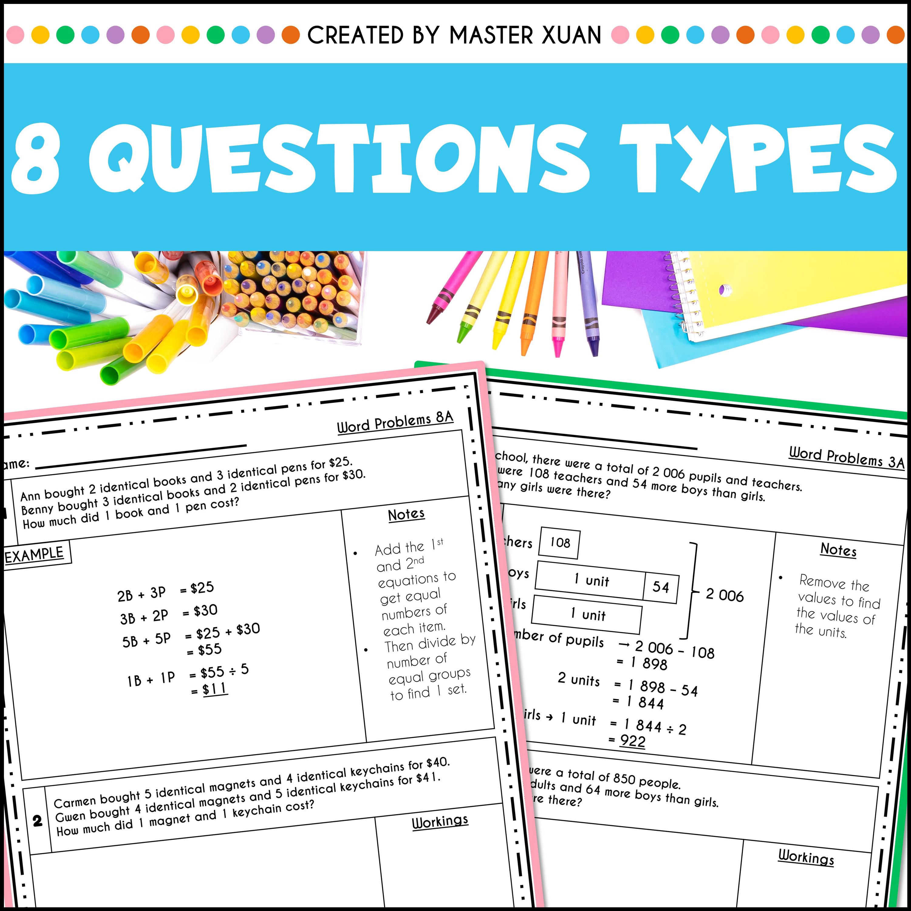 4th Grade Math Worksheets: Printable Multistep Word Problems Mixed ...