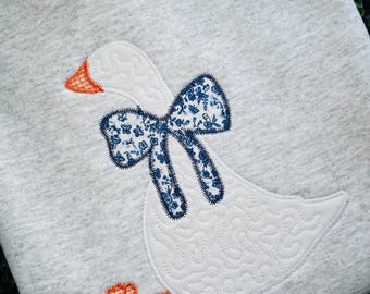 Goose embroidered Sweatshirt~Embroidered Crewneck~Farmhouse~Homestead~Silly Goose