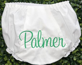 Personalized Diaper Cover~Monogram Diaper Cover~Bloomers~Name Reveal~Baby Gift
