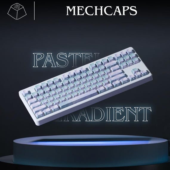 YTGRF-Cherry Profile Side Printed PBT Keycaps, 135 Key Minimalist Double Shot Shine Custom Keycap Gradient Key Cap Cherry Mx Switches Mechanical Keybo - View #5