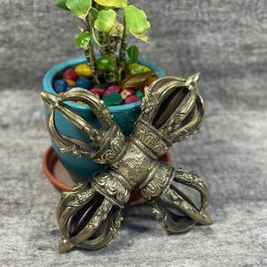 Unique Antique-Style Vajra (Dorje) – Handcrafted Power Symbol - Spiritual Decor - Antiques From Asia