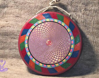 Handmade Tibetan Om Gong: Sound Healing, Meditation, and Yoga - Crafted in Nepal
