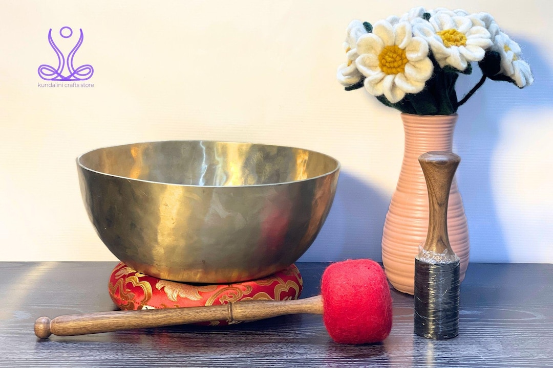 7つの金属製チベットシンギングボウル：サウンドヒーリングと瞑想（8