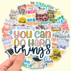 Inspirational stickers 10 PCs, Motivational stickers, positive affirmation sticker pack for laptop, water bottle, Hydro flask, & students