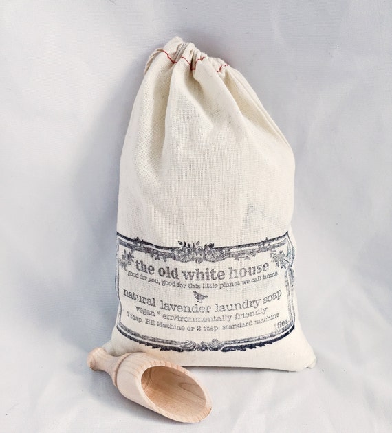 Items similar to natural lavender vegan laundry soap with scoop on Etsy