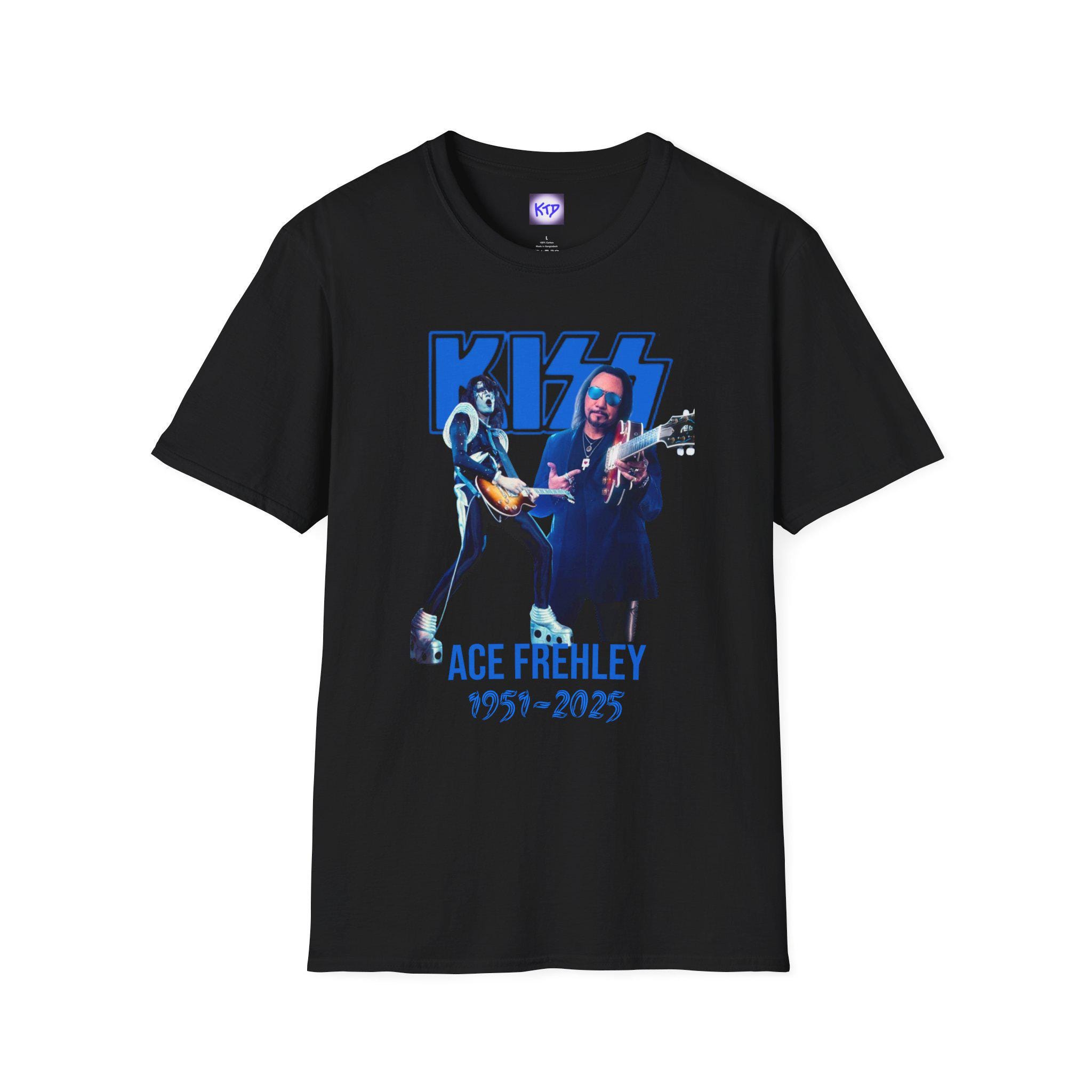 T-shirt Vintage Ace Frehley (Kiss) - Taille XL - Coton - Personnalisable - Neuf Avec étiquettes