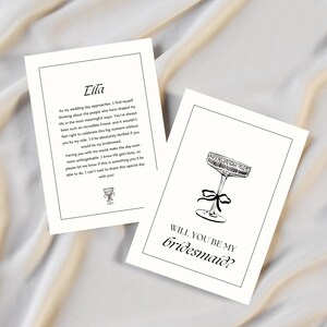 Elegant Bridesmaid Proposal Invitation | Will You Be My Bridesmaid | Classic Bridesmaid Invite | Instant Download & Editable Template