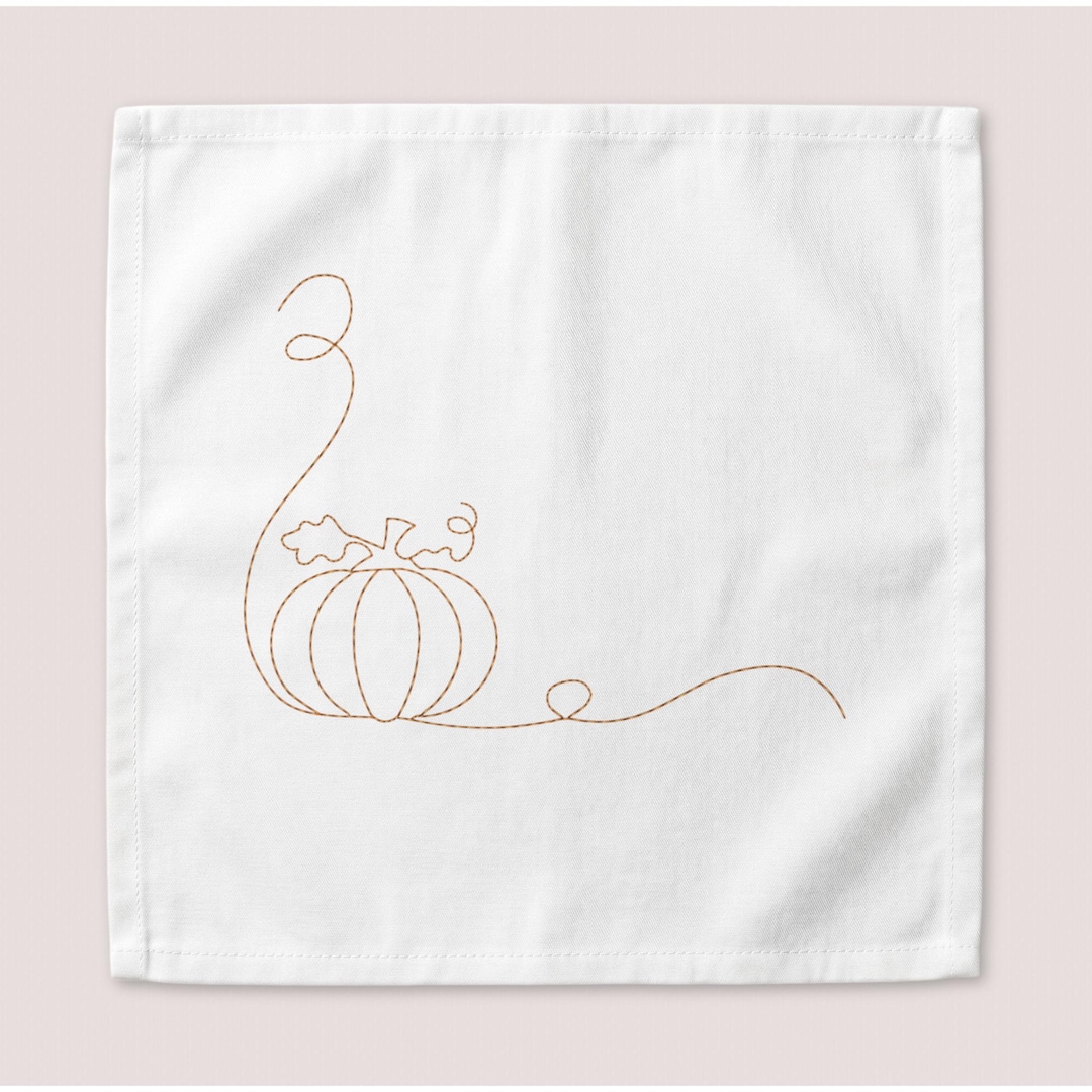 Pumpkin Embroidery Design, Fall One Line Machine File, Autumn Outline ...