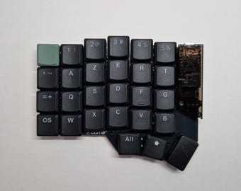 Corne Plus Slim 54-Key Ergonomic Keyboard - Aluminum Backplate - Fully Assembled