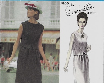 1968; Simonetta UNCUT Misses/' Dress Vogue Couturier Design 1930; ca Size 12