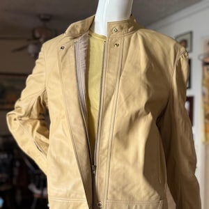 Donna Karan Leather Jacket - Etsy