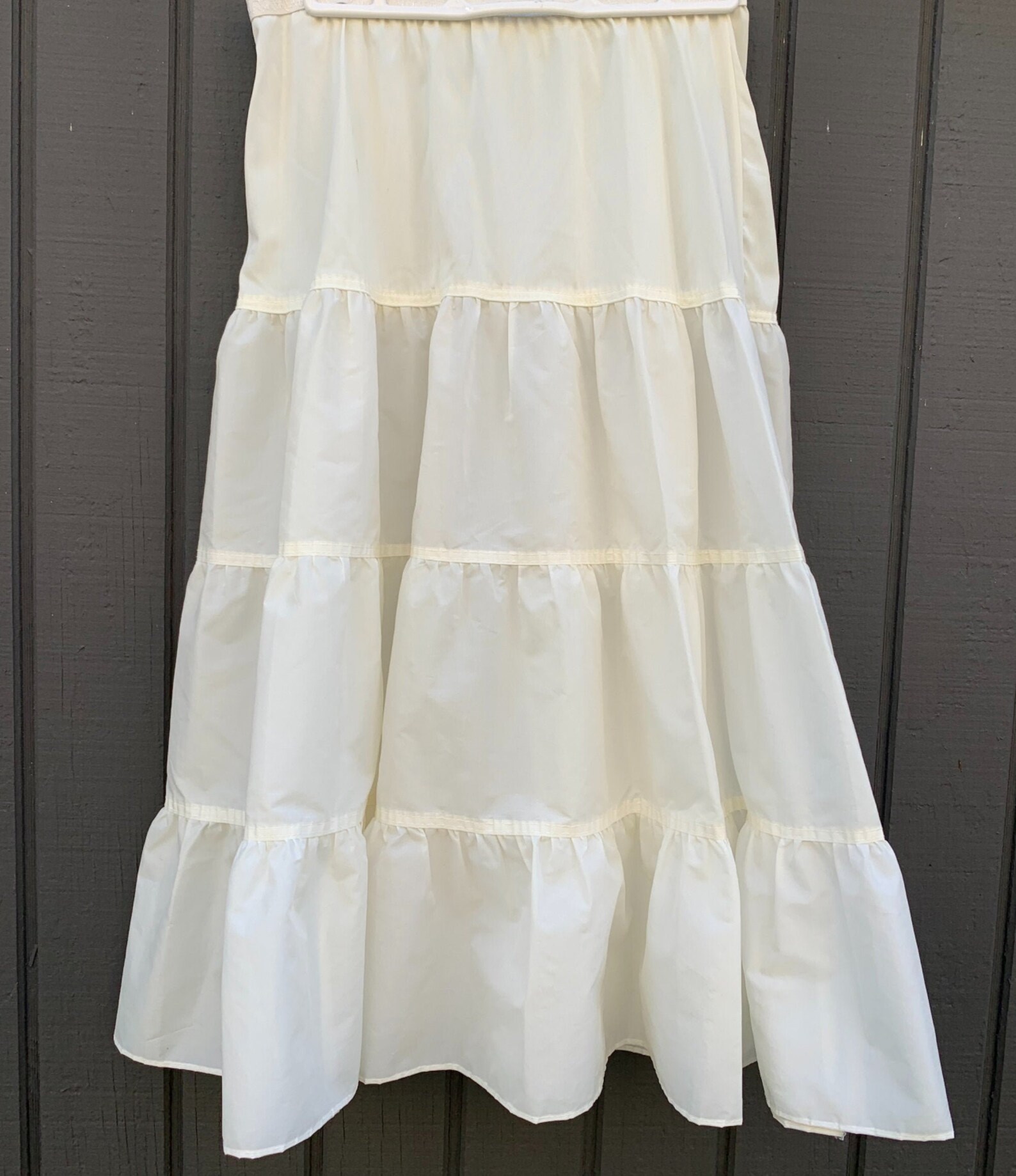 1960's Crinoline White Nylon Half Slip Petticoat Etsy