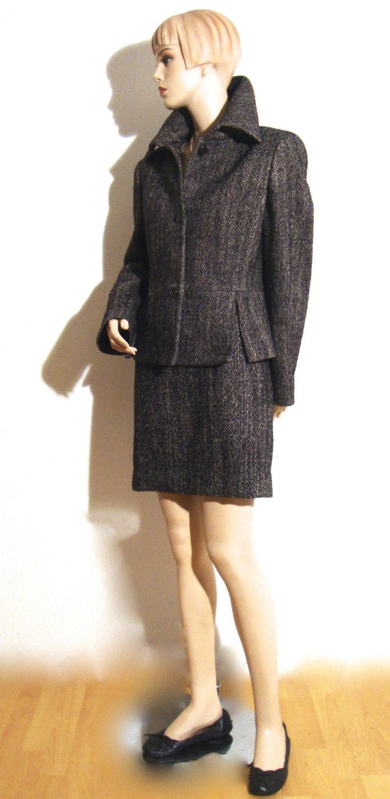 1990's Barney's New York Tweed Italian Suit Made … - image 2